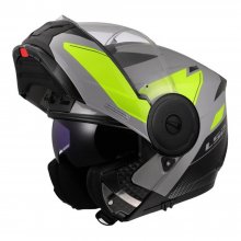 ΚΡΑΝΟΣ FLIP UP LS2 902.25 SCOPE II DURIA 22.06 ΓΚΡΙ / ΚΙΤΡΙΝΟ